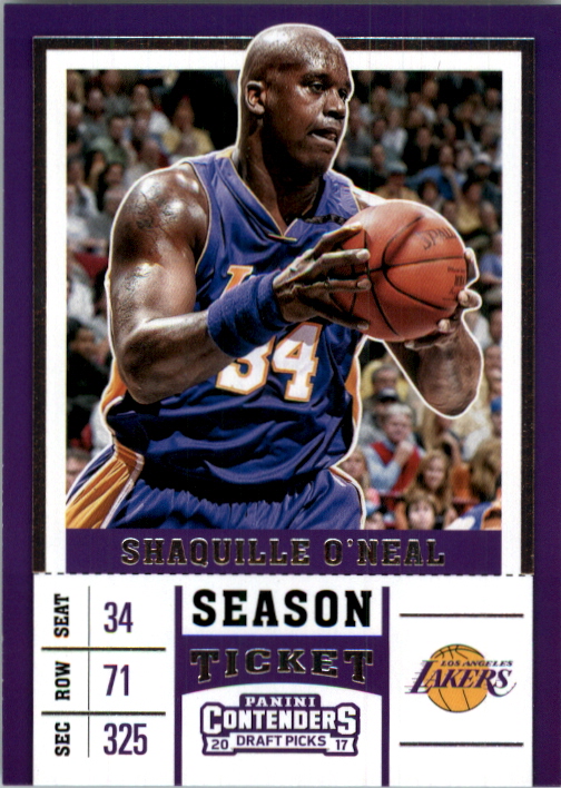 2017-18 Panini Contenders Draft Picks #45A Shaquille O'Neal/purple jersey