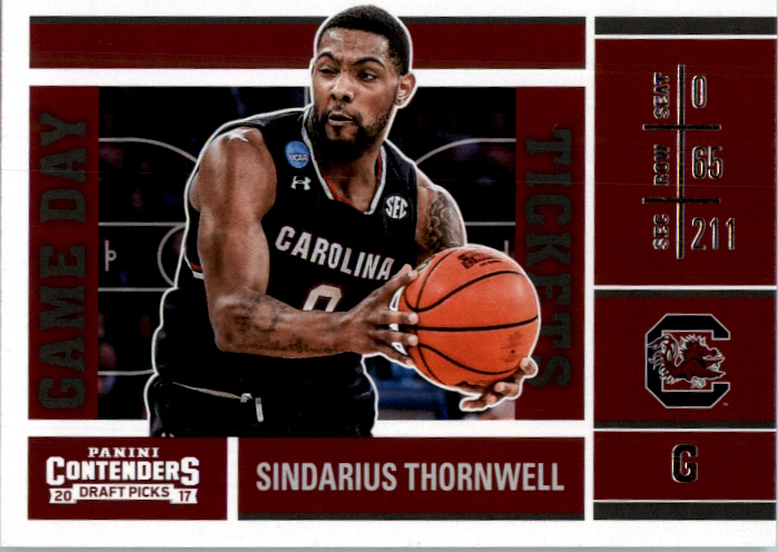 2017-18 Panini Contenders Draft Picks Game Day Tickets #33 Sindarius Thornwell
