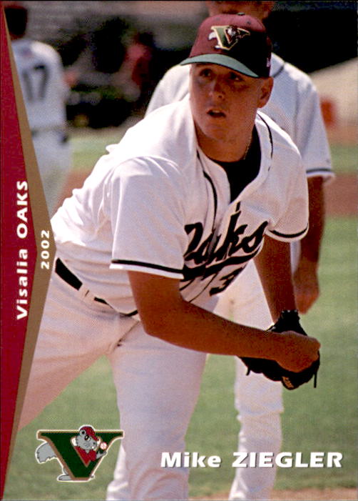 2002 Visalia Oaks Grandstand 30 Mike Ziegler Glen Burnie Maryland Baseball Card eBay