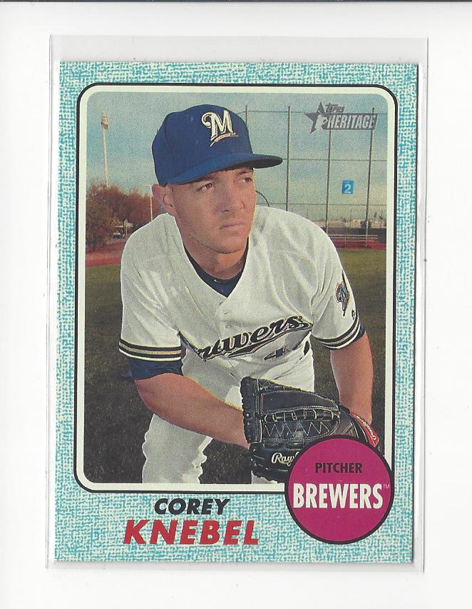 2017 Topps Heritage Blue #693 Corey Knebel