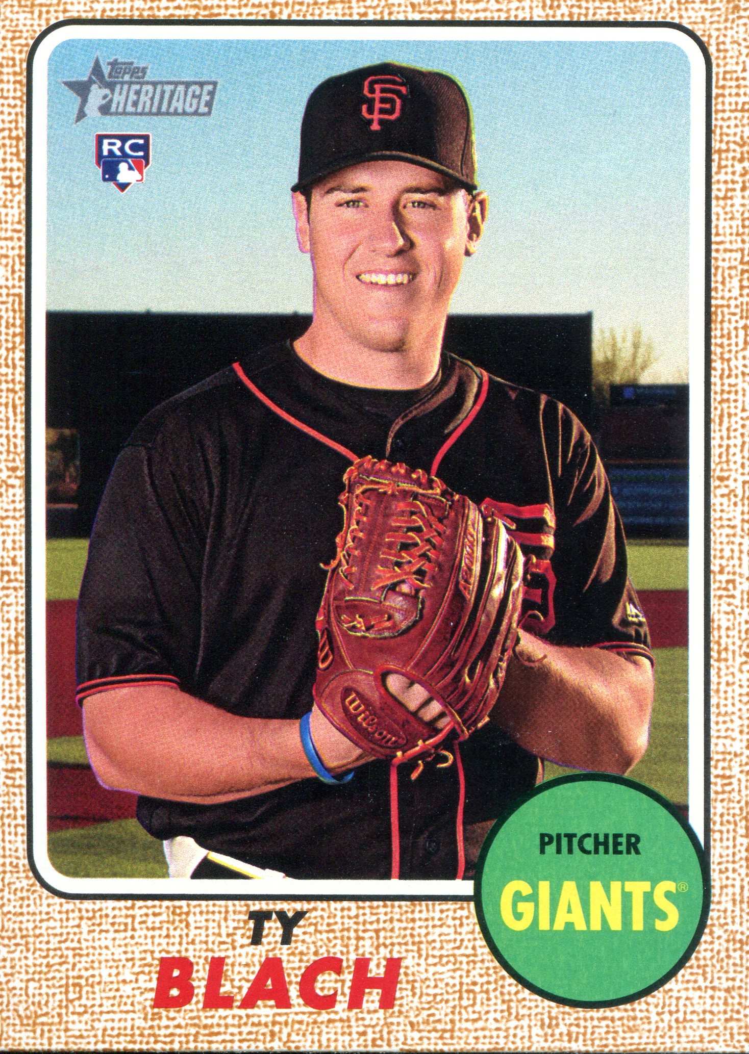 2017 Topps Heritage Gray Back #659 Ty Blach
