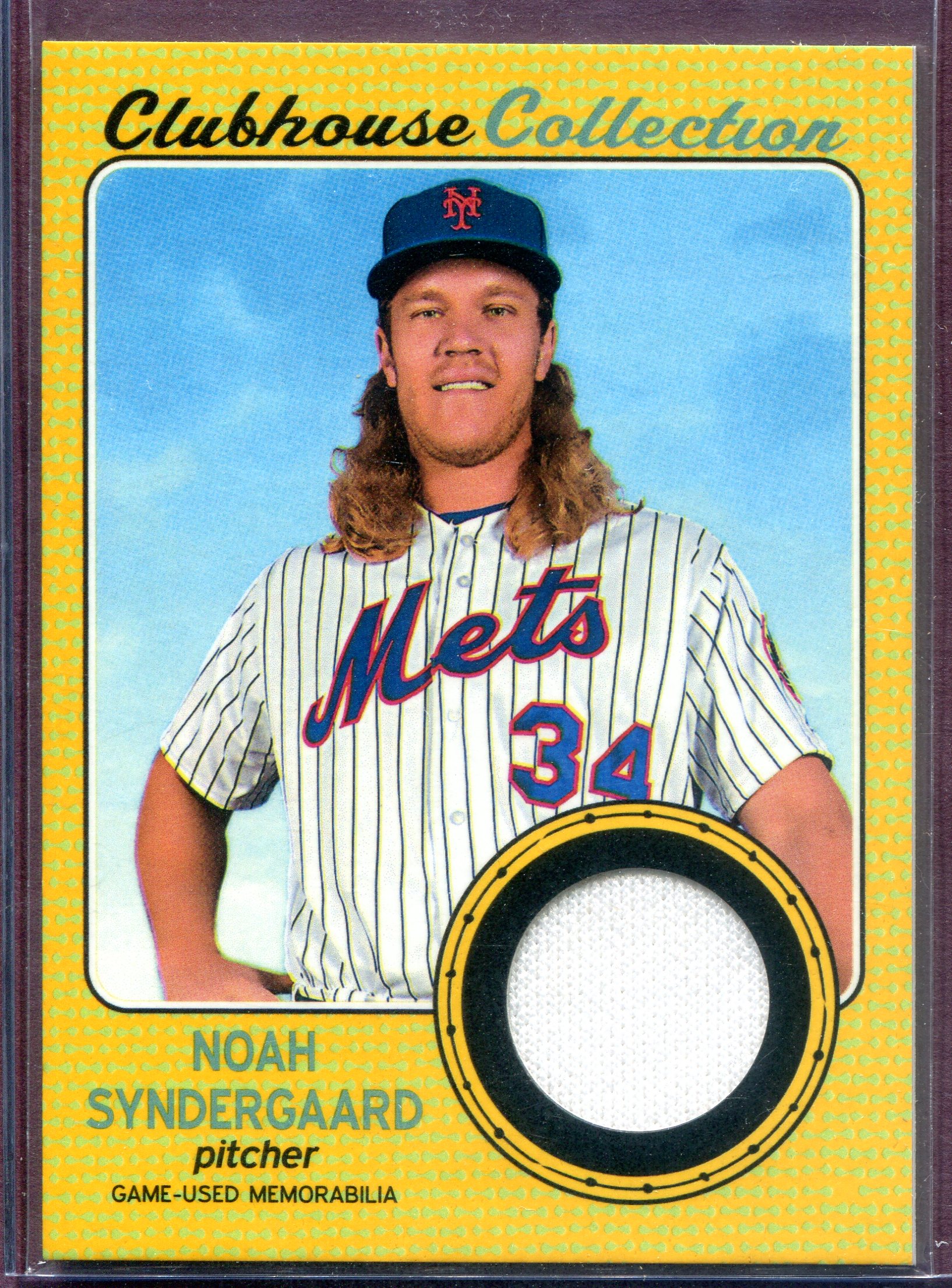 2017 Topps Heritage Clubhouse Collection Relics Gold #CCRNS Noah Syndergaard HN