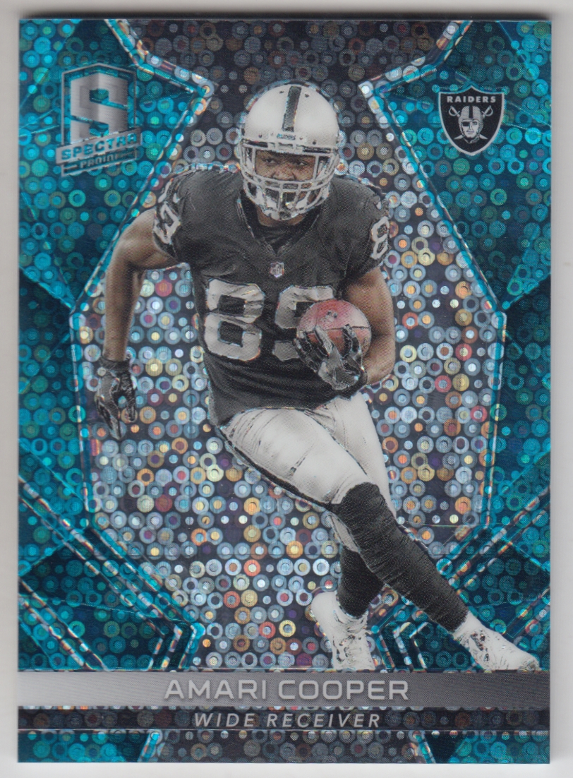 2017 Panini Spectra Neon Blue #92 Amari Cooper