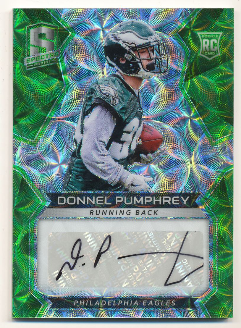 2017 Panini Spectra Neon Green #171 Donnel Pumphrey AU