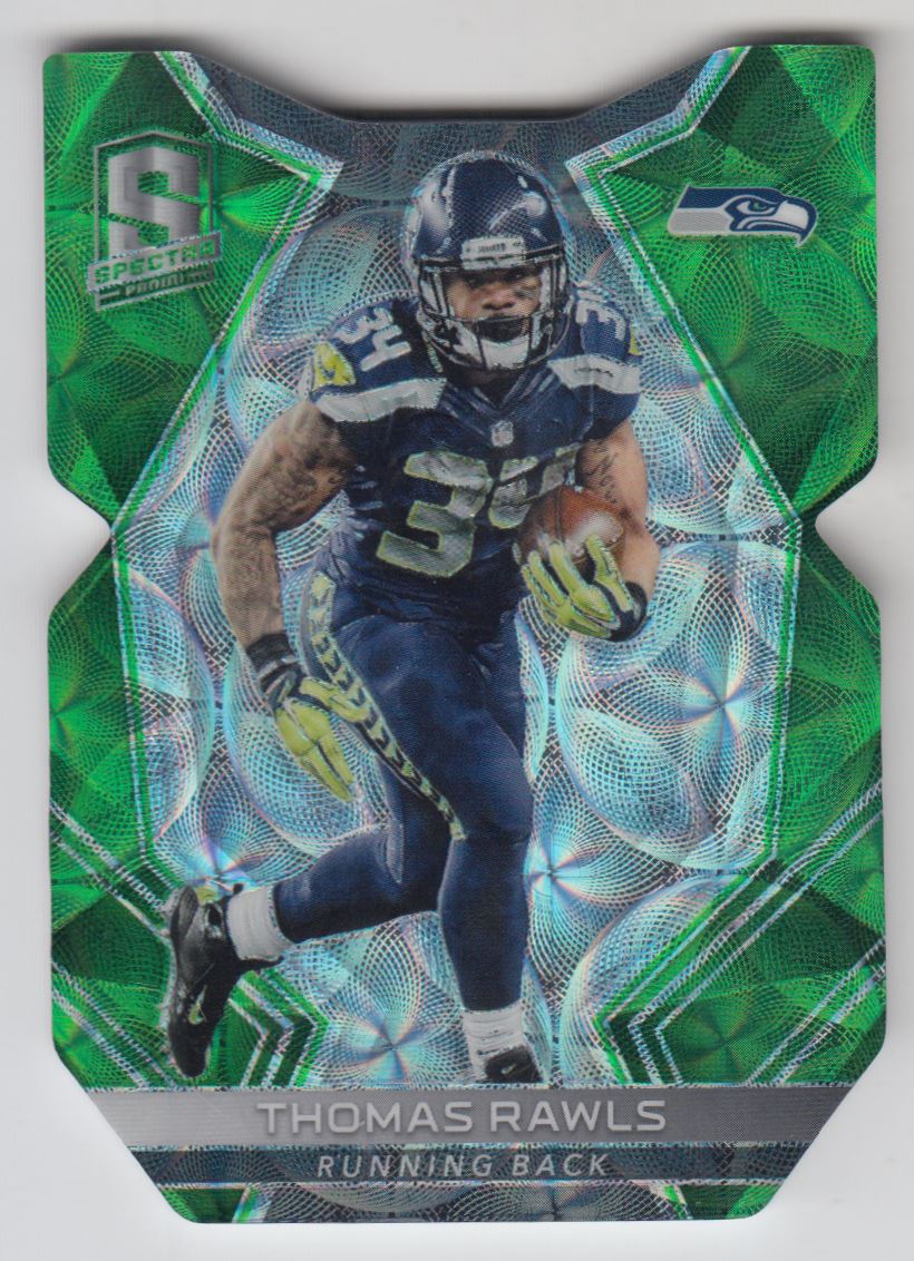 Thomas Rawls #29 2017 Panini Plates & Patches Football 2017 Panini Spectra Printing Plates