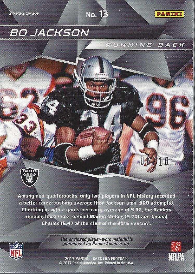 1989 Score #314 Bo Jackson Los Angeles Raiders SB NFL Football Card NM-MT