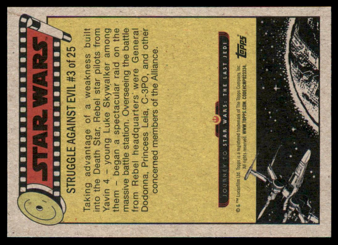 2017 Topps Star Wars Journey to The Last Jedi Pink Starfield #28 Overseeing the Battle back image