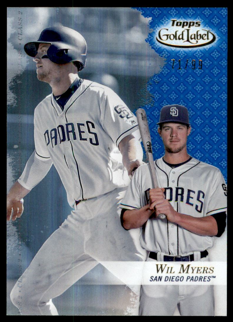 2017 Topps Gold Label Class 2 Blue #73 Wil Myers