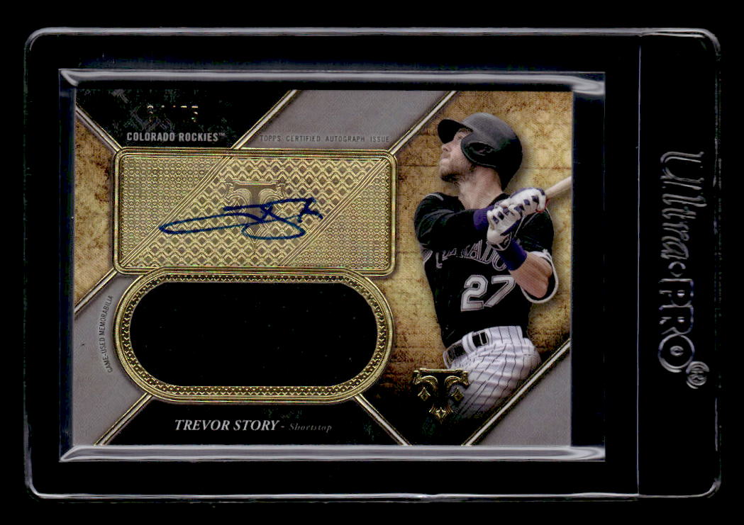 2017 Topps Triple Threads Unity Jumbo Relic Autographs Silver #UAJRTR Trevor Story
