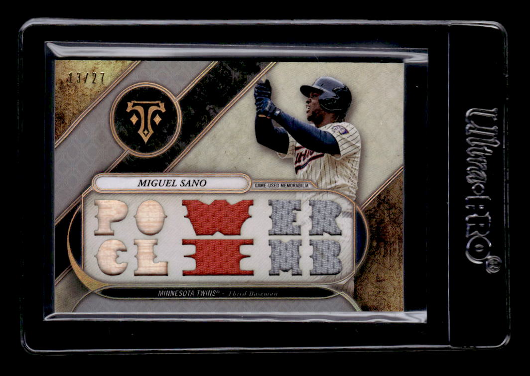 2017 Topps Triple Threads Relics Silver #TTRMS1 Miguel Sano