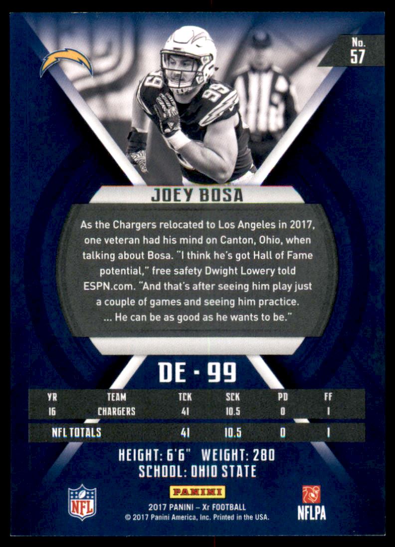 2017 Panini XR Orange #57 Joey Bosa