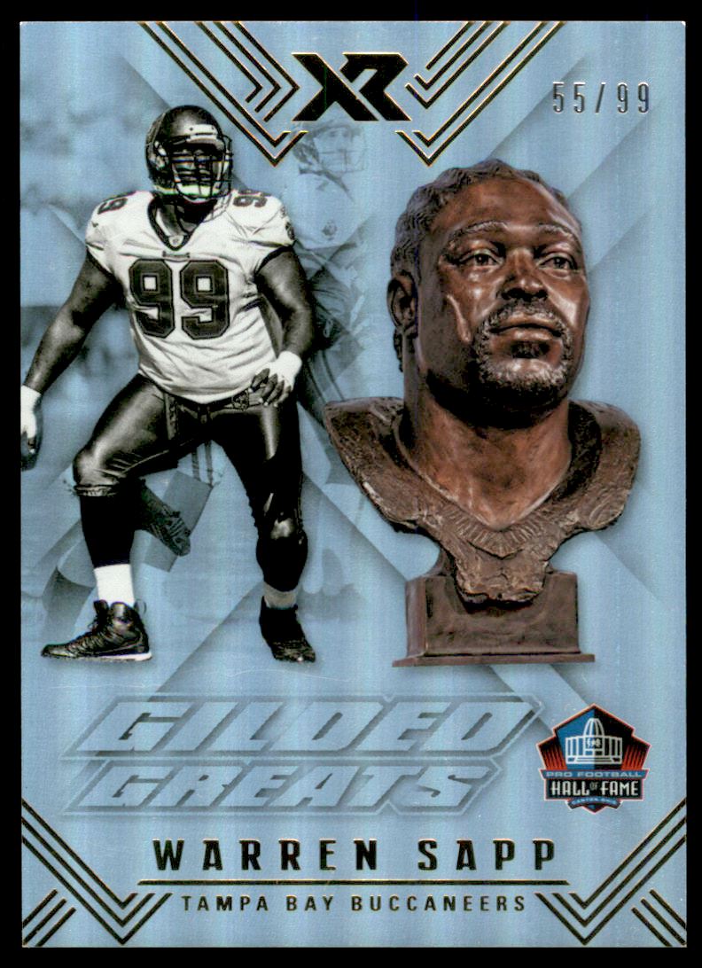 2017 Panini XR Gilded Greats #6 Warren Sapp