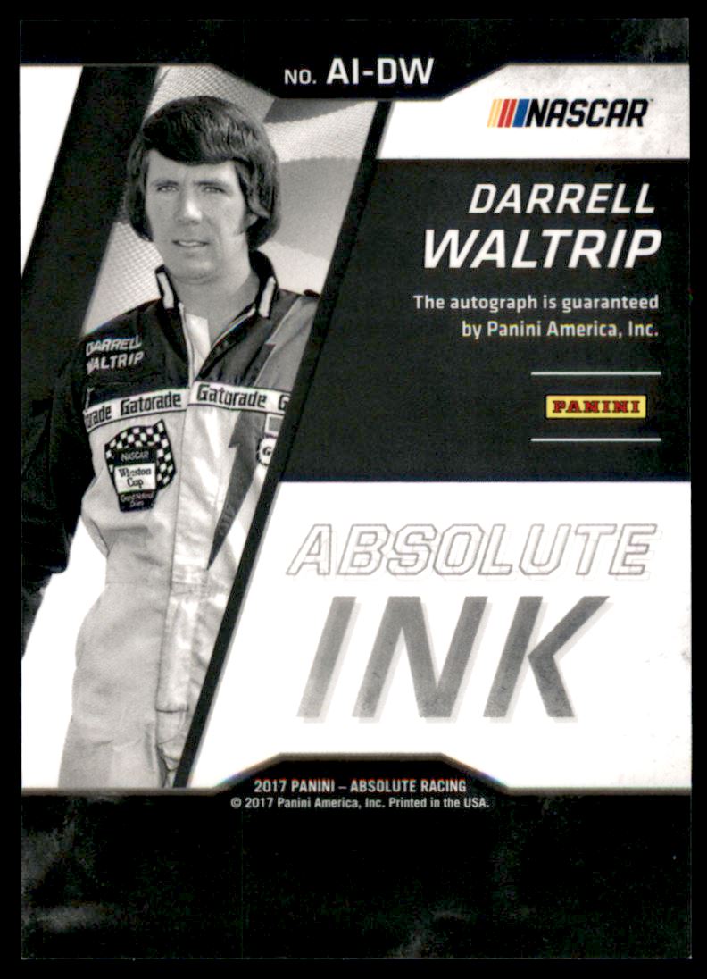 2017 Absolute Absolute Ink Spectrum Blue #6 Darrell Waltrip/50 back image
