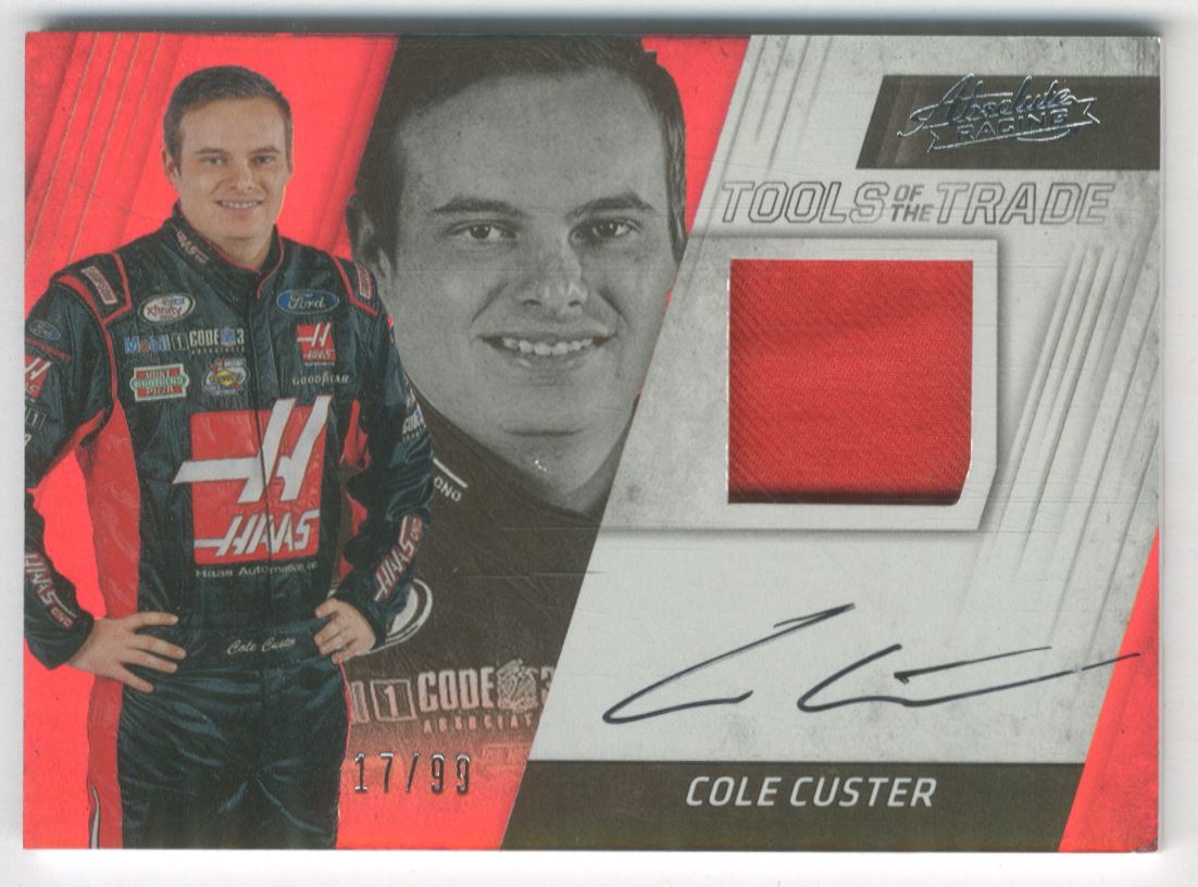 2017 Absolute Tools of the Trade Signatures Spectrum Silver #10 Cole Custer/99