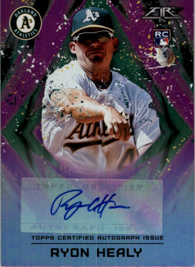 2017 Topps Fire Autographs Magenta #FARH Ryon Healy EXCH