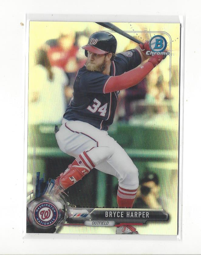 2017 Bowman Chrome Refractors #96 Bryce Harper