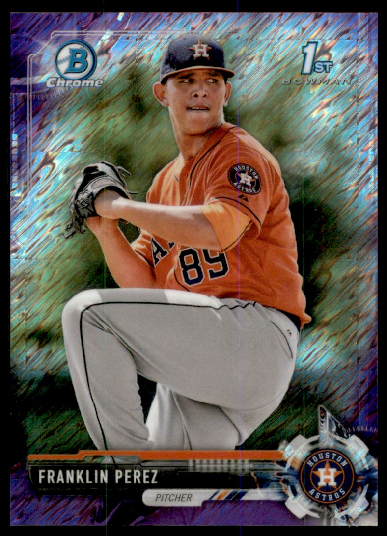 2017 Bowman Chrome Prospects Purple Shimmer Refractors #BCP221 Franklin Perez