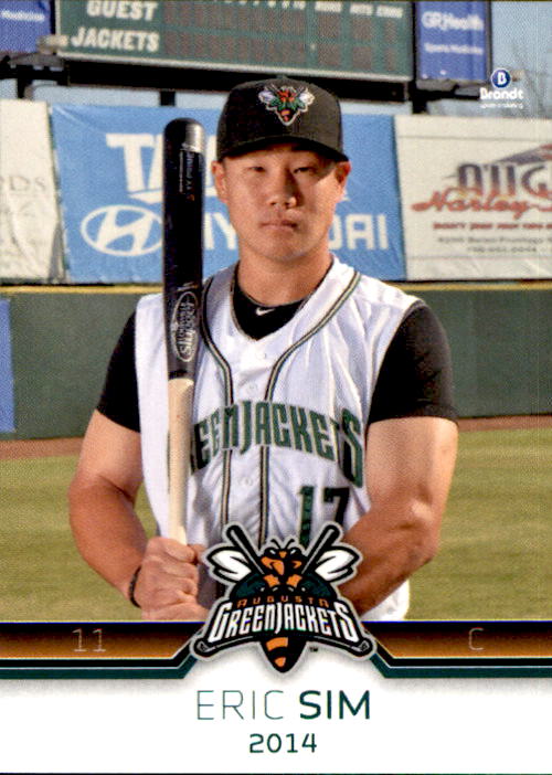 2014 Augusta Greenjackets Brandt #14 Eric Sim Abbotsford BC Canada