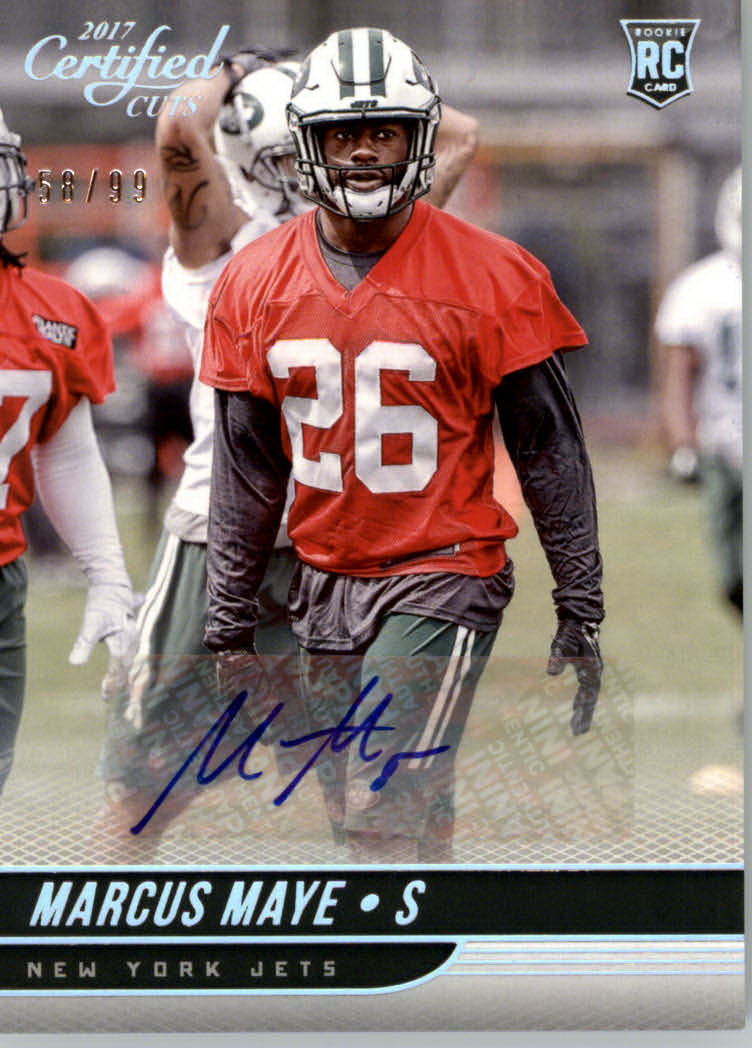 2017 Certified Cuts Rookie Scripts Silver #181 Marcus Maye