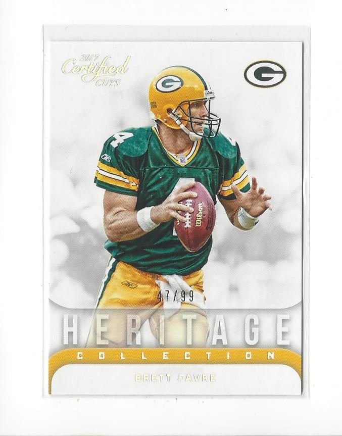 2017 Certified Cuts Heritage Collection Silver #12 Brett Favre