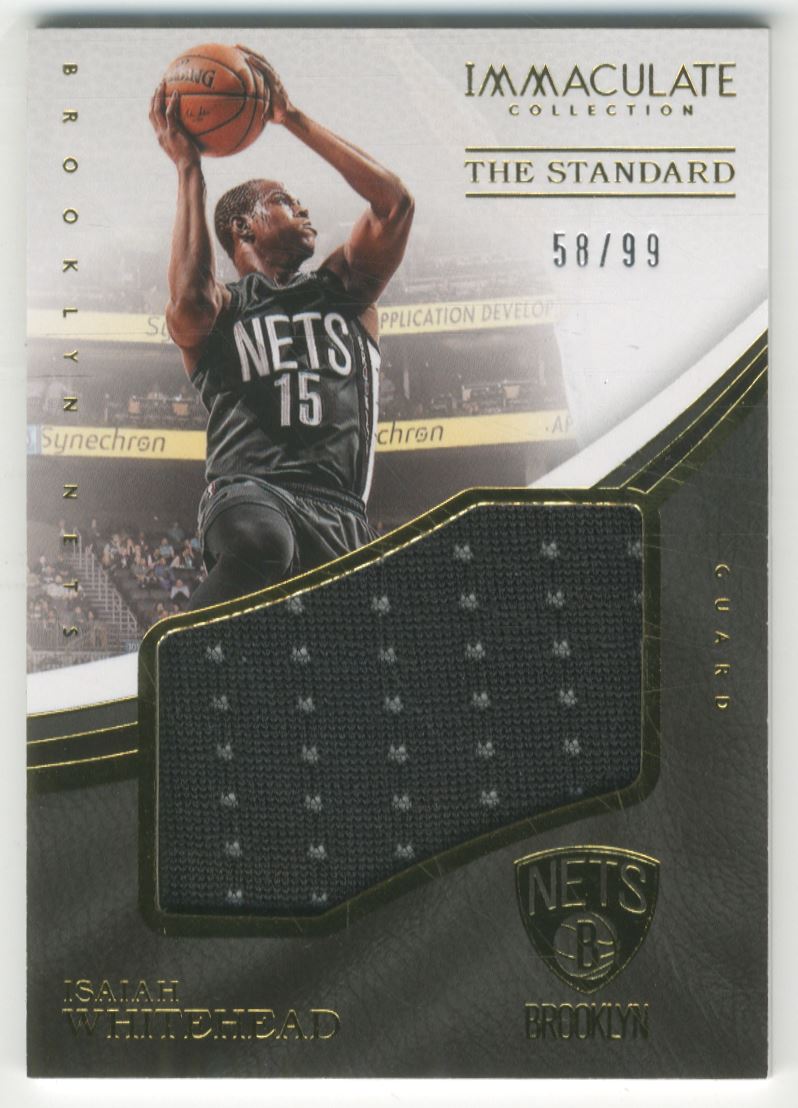 2016-17 Immaculate Collection The Standard Relics #70 Isaiah Whitehead/99