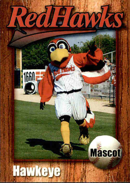 2008 FargoMoorhead RedHawks Team Issue 27 Hawkeye MASCOT NM Baseball