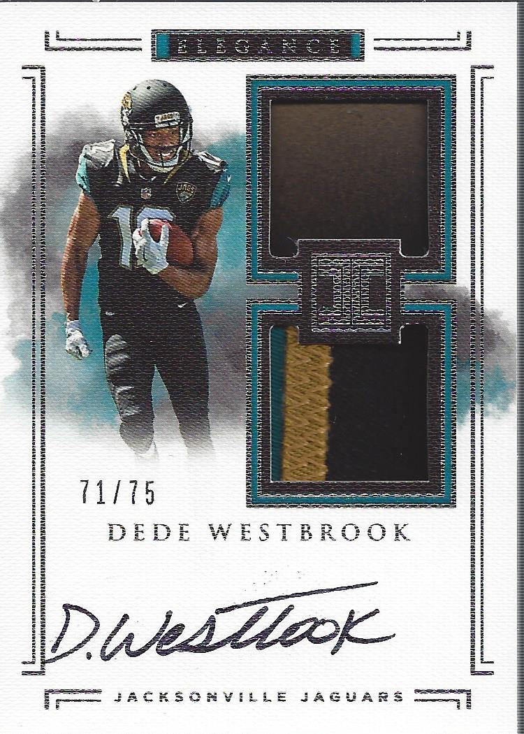 2017 Panini Impeccable #130 Dede Westbrook HEL PAT/75 RC