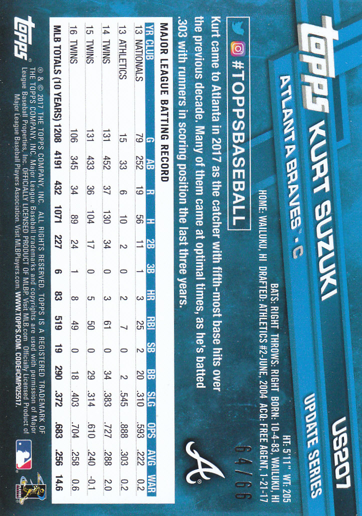 2017 Topps Update Baseball Part 2 - Picture 217 of 305