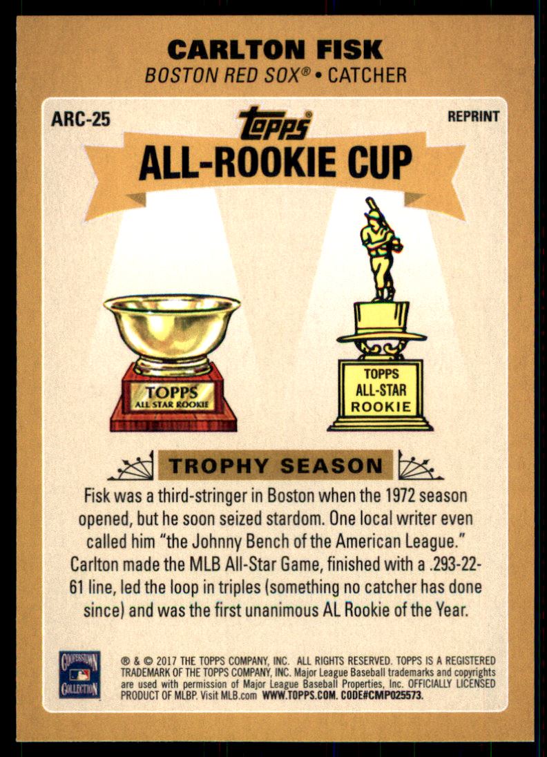 2017 Topps Update All Rookie Cup #ARC25 Carlton Fisk