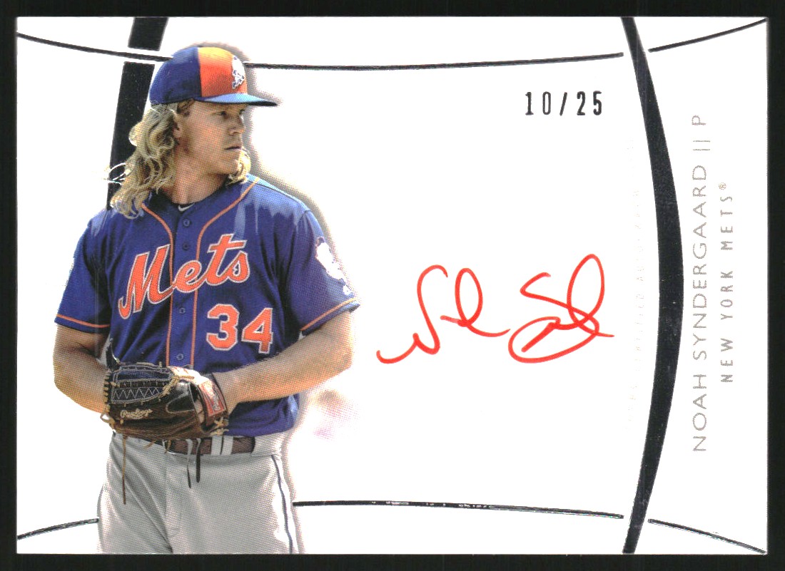 2017 Topps Diamond Icons Red Ink Autographs #RANS Noah Syndergaard