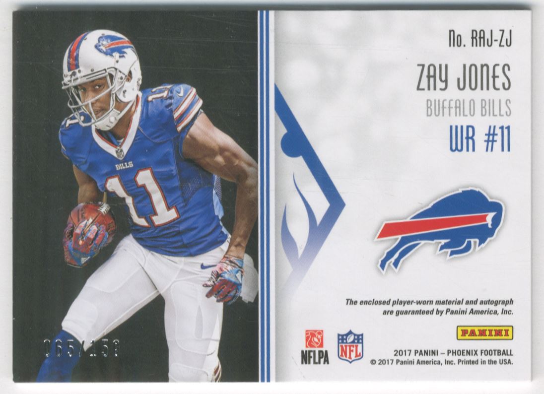 2017 Panini Phoenix Rookie Jersey Autographs Orange #2 Zay Jones/150
