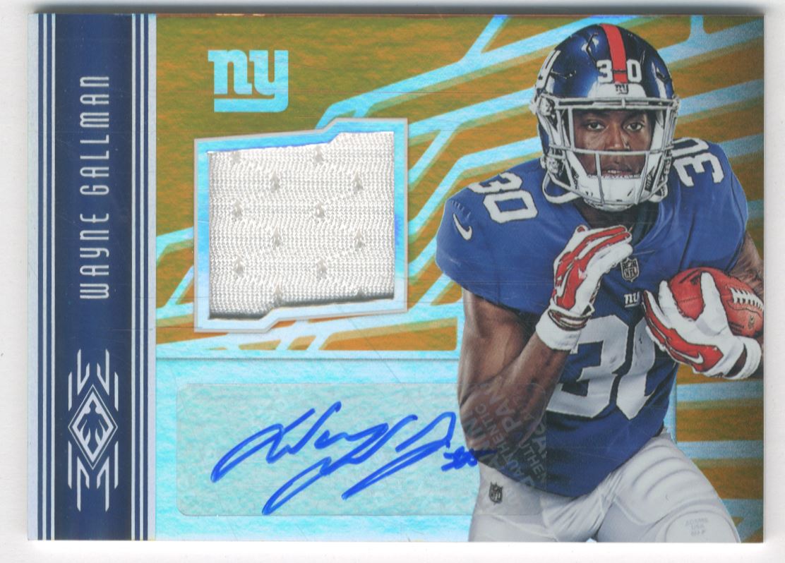 2017 Panini Phoenix Rookie Jersey Autographs Orange #26 Wayne Gallman/150