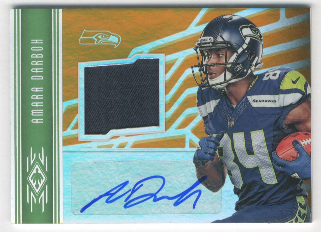 2017 Panini Phoenix Rookie Jersey Autographs Orange #34 Amara Darboh/150