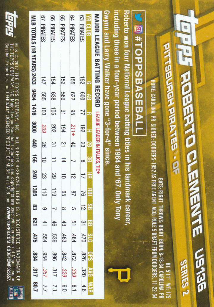 2017 Topps Update Baseball Part 1 - Picture 288 of 440
