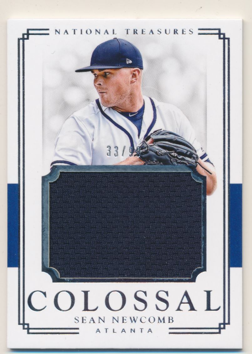 2017 Panini National Treasures Colossal Materials #46 Sean Newcomb/99