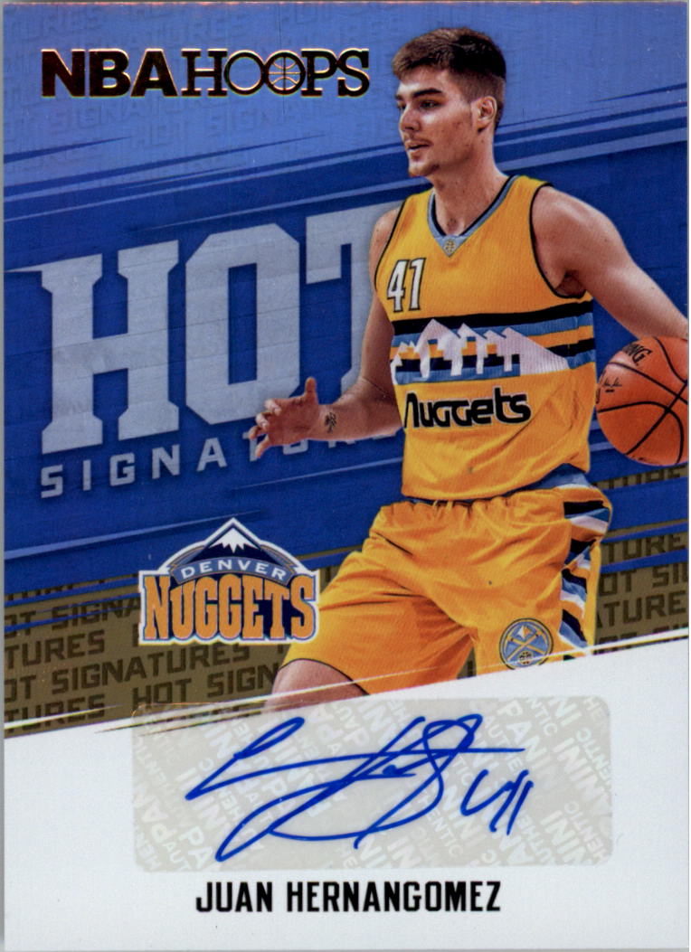 2017-18 Nba Hoops online 148 Juan Hernangomez Signed Card Psa Nuggets