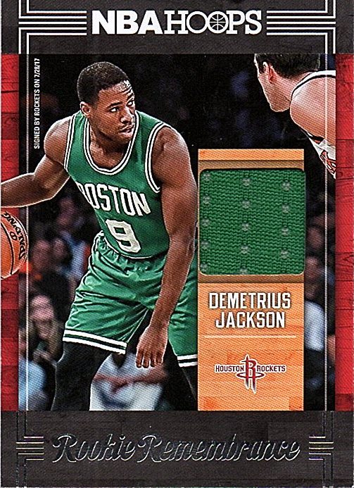 201718 Hoops Basketball Rookie Remembrance Jersey Singles (Pick Your