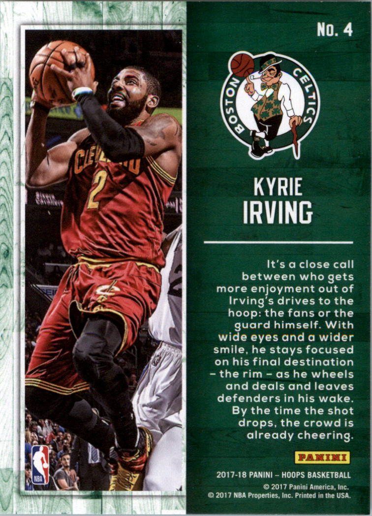 2017-18 Hoops Action Shots #4 Kyrie Irving back image