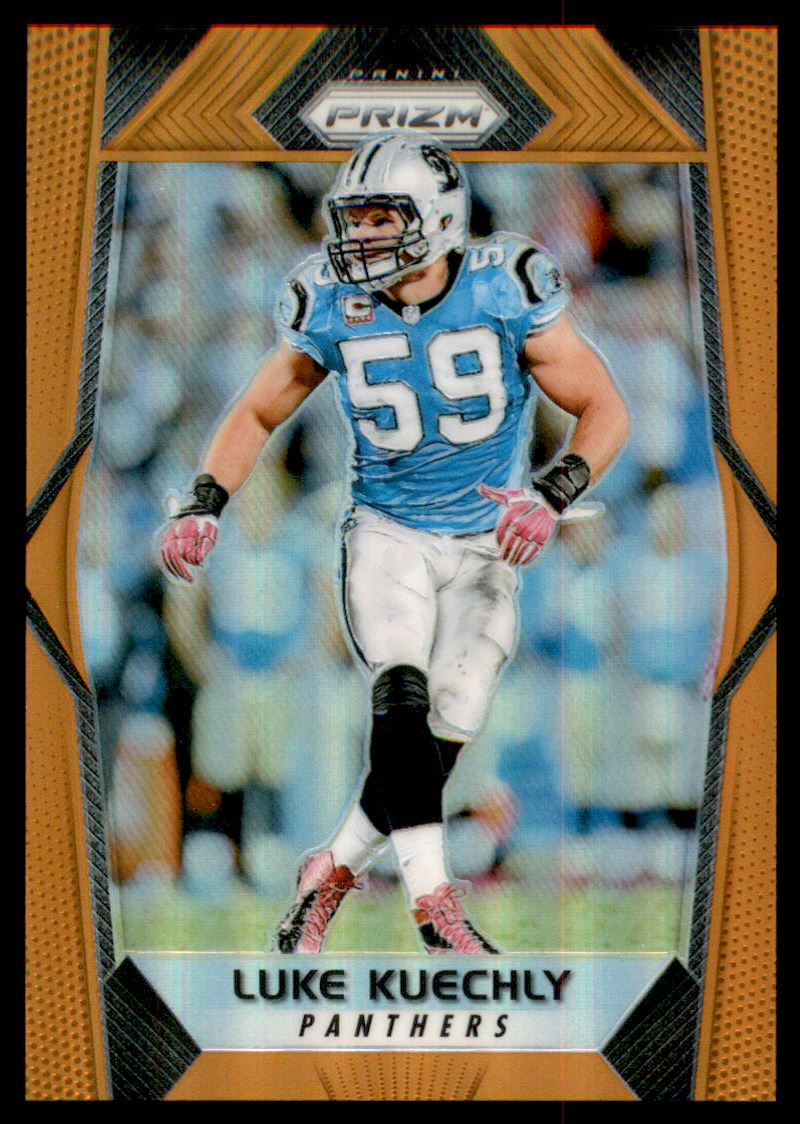 2017 Panini Prizm Prizms Orange #52 Luke Kuechly
