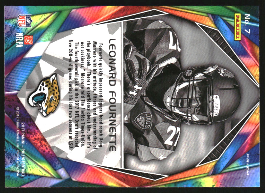 2017 Panini Prizm Illumination Prizms Green #7 Leonard Fournette