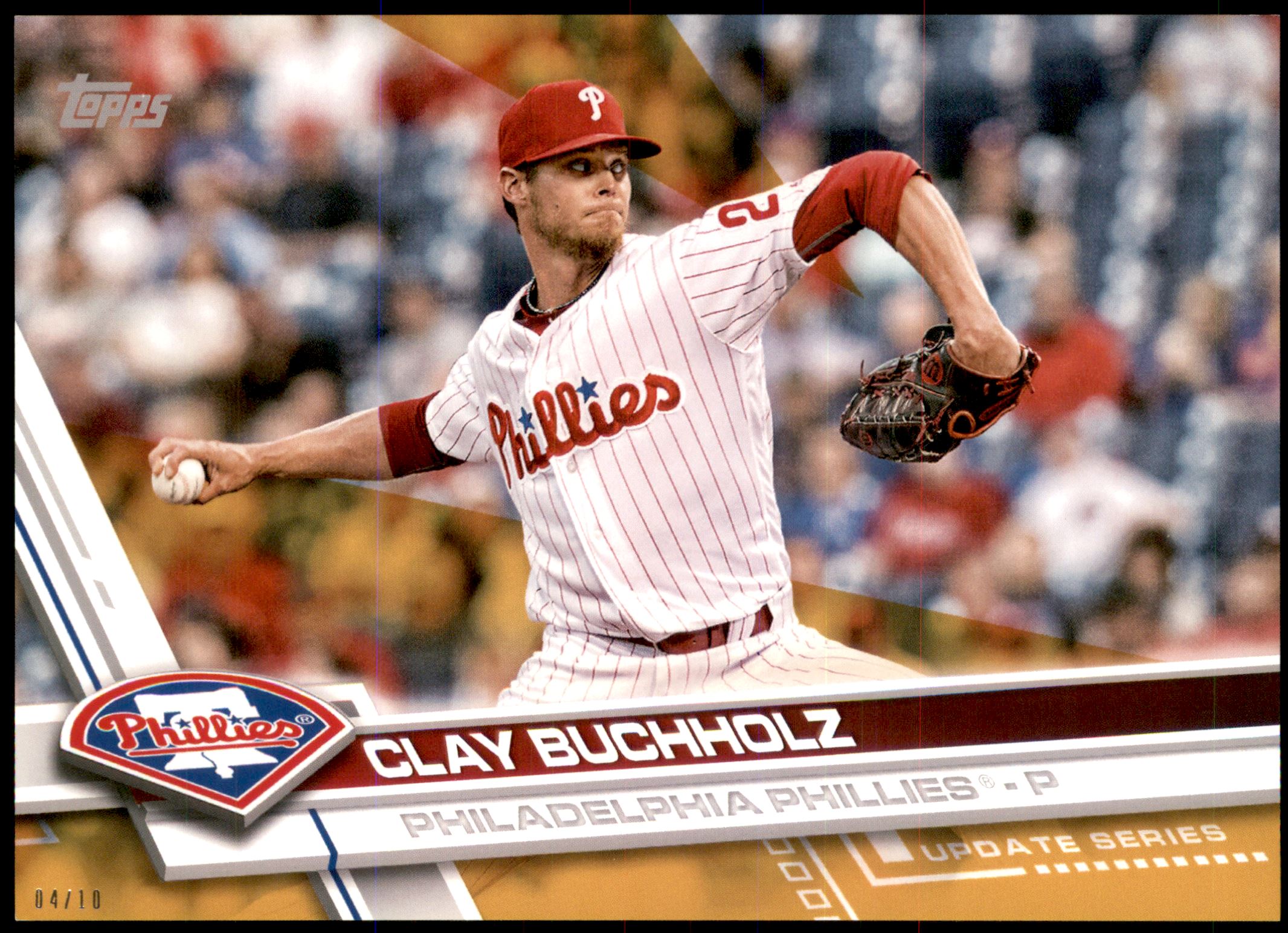 2017 Topps Update 5x7 Gold #US81 Clay Buchholz