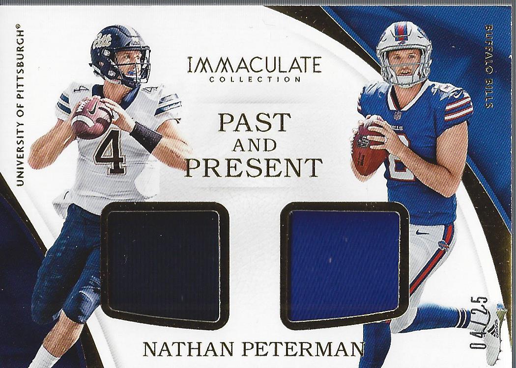 Details about 2017 Immaculate Collection Past and Present Jerseys #7 Nathan Peterman Jersey/25
