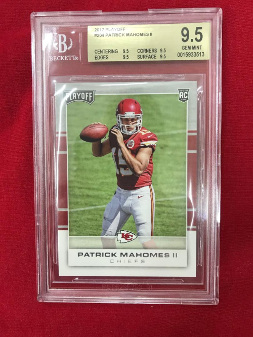 2017 Playoff #204 Patrick Mahomes II RC - BGS 9.5 GEM MINT - GemMt (9.5)