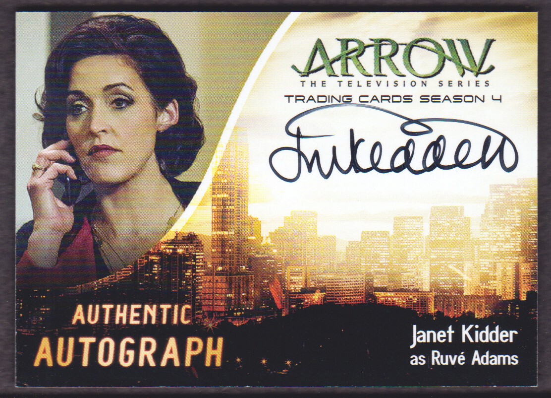 2017 Cryptozoic Arrow Season Four Autographs #JK Janet Kidder as Ruve Adams