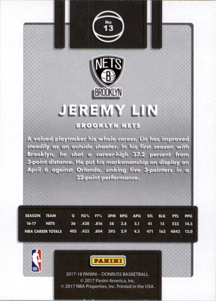 2017-18 Donruss Basketball Card Pick (Base)