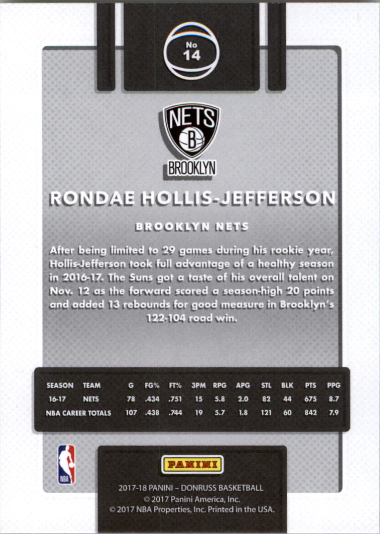 2017-18 Donruss Basketball Card Pick (Base)