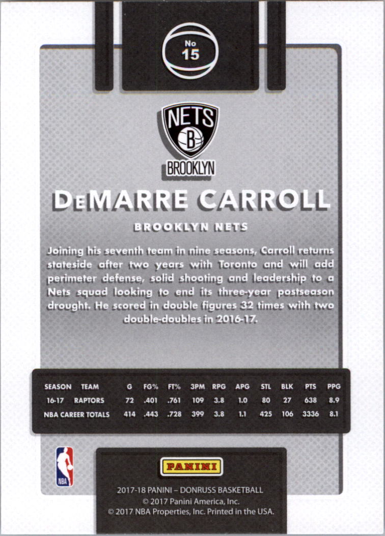 2017-18 Donruss Basketball Card Pick (Base)