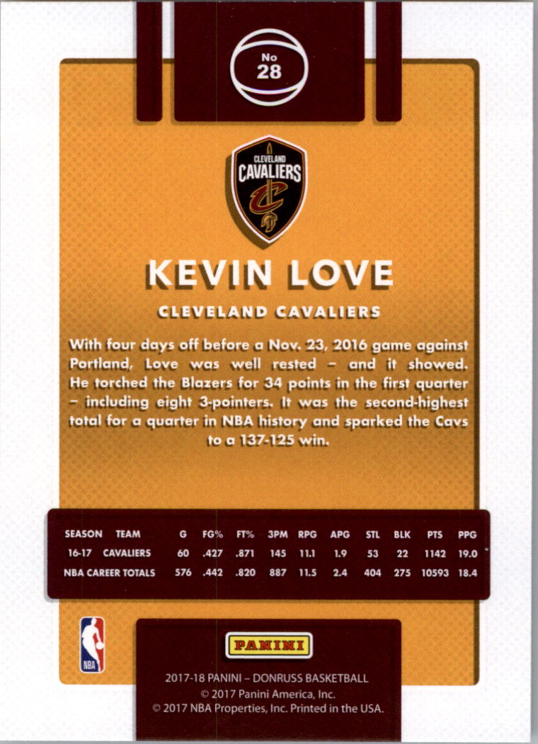 2017-18 Donruss Basketball Card Pick (Base)