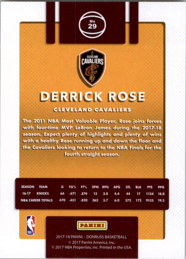 2017-18 Donruss Basketball Card Pick (Base)