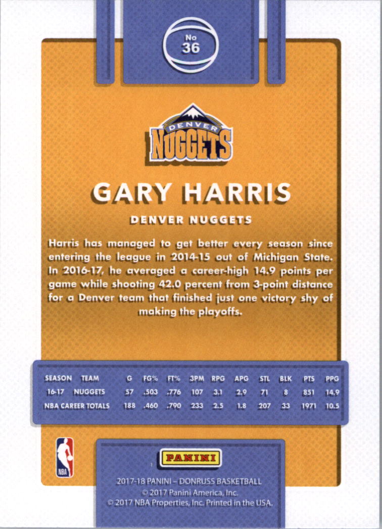 2017-18 Donruss Basketball Card Pick (Base)